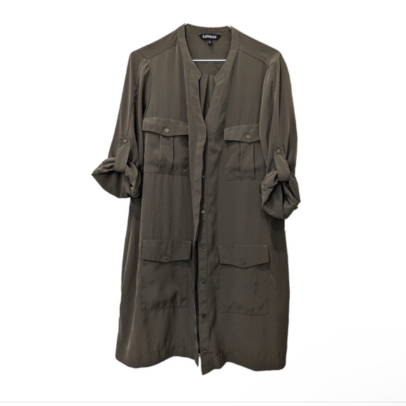 Express Dresses & Skirts - Express button down shirt dress XS
